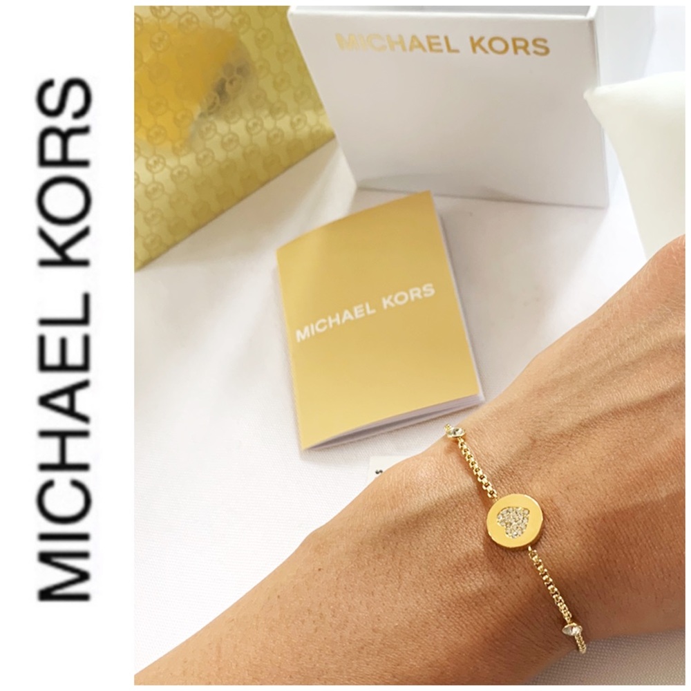 NWT Authentic MK gold tone slider bracelet - Picture 5 of 5